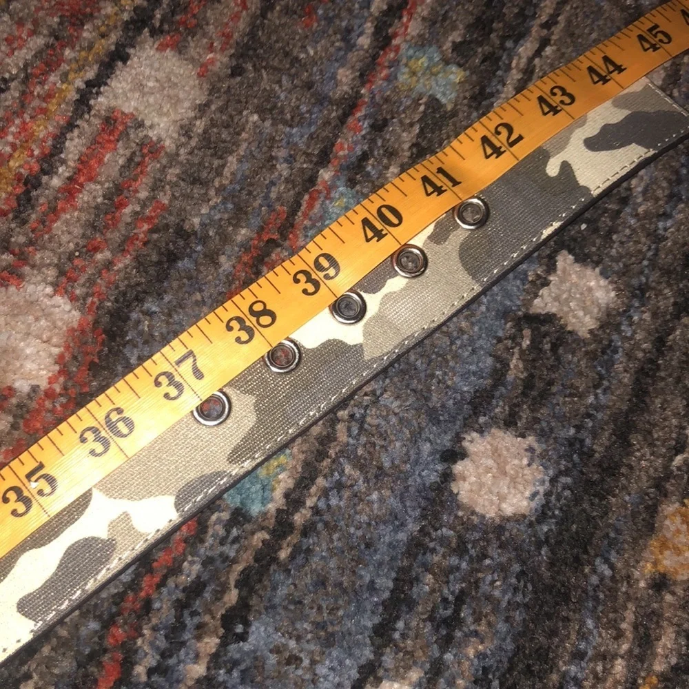 Relic Vegan Leather Camouflage Belt with Silver Buckle